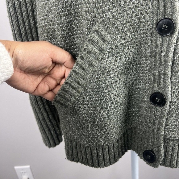 Lafayette 148 Olive Knit Cardigan Jacket Size S Wool Blend - Picture 6 of 14